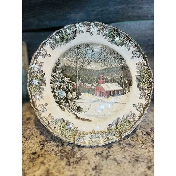 Johnson Brothers Friendly Village School House 10" Dinner Plate England READ - Picture 4 of 7